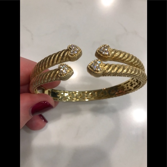Judith Ripka Jewelry - Judith Ripka Gold and Diamonique Cuff